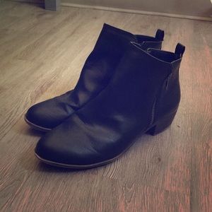 Black ankle booties